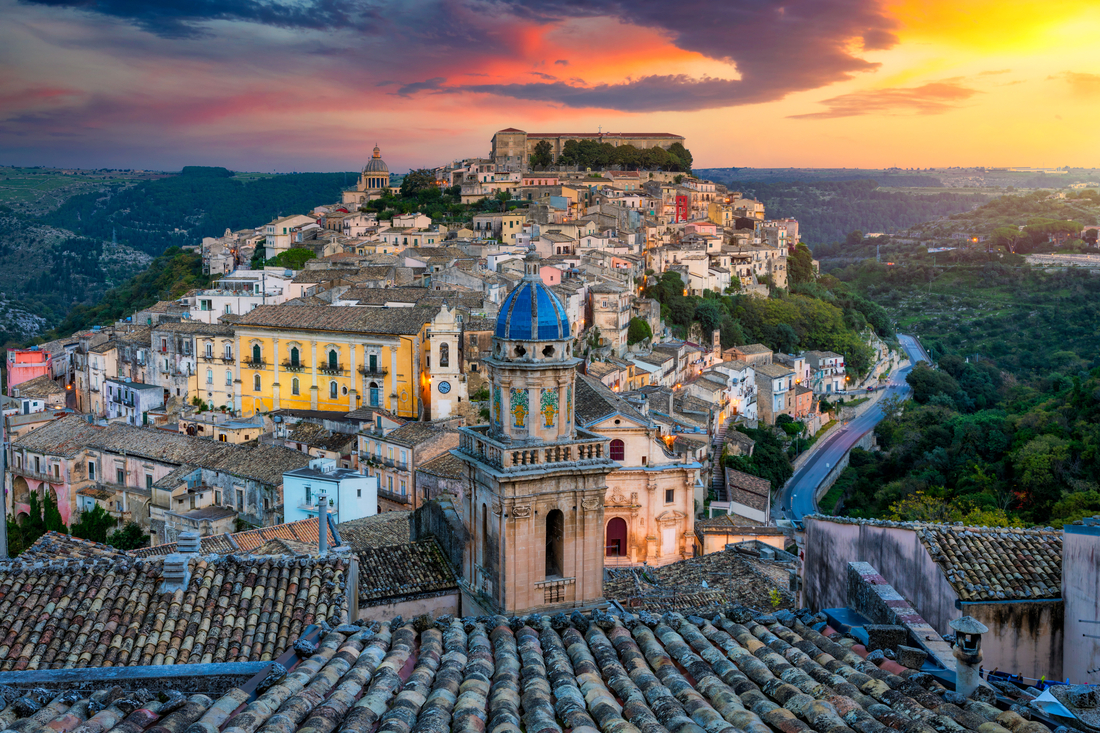 Ragusa, città vecchia, Sicilia del Sud