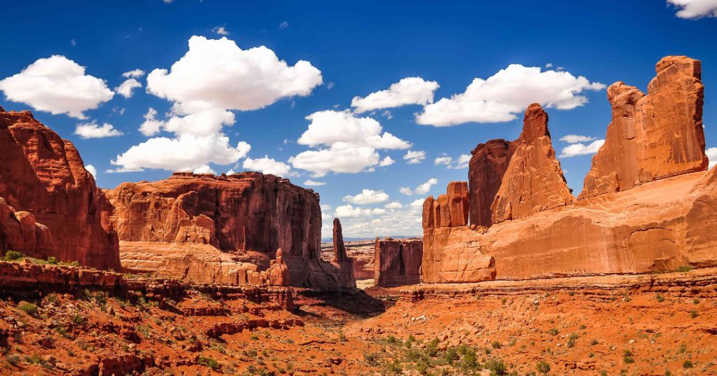 Il paesaggio dell'Arches National Park. Road Trip da Denver.