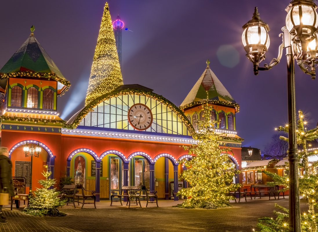 10 città da vedere a Natale. Giardini di Tivoli, Copenaghen Danimarca.