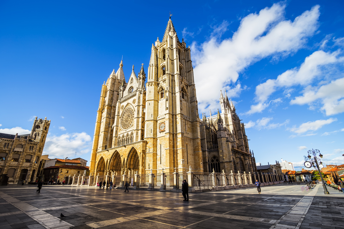 Cattedrale gotica di León, Spagna, Via dell'Argento, Ruta de la Plata 